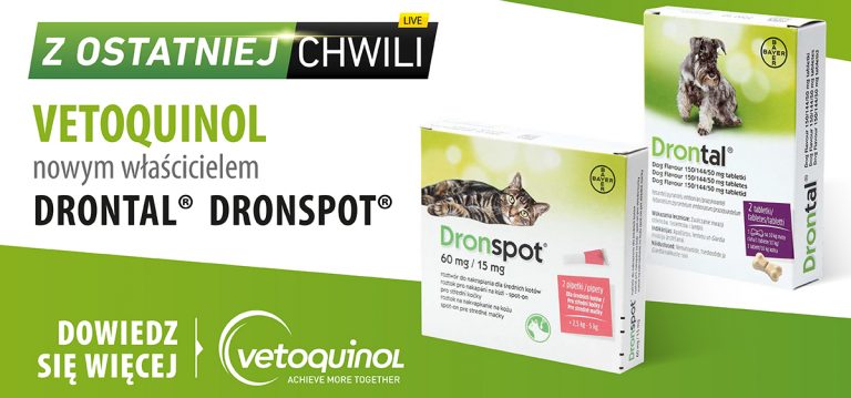Drontal ® i Dronspot® – Vetoquinol przejął znane produkty przeciwpasożytnicze!